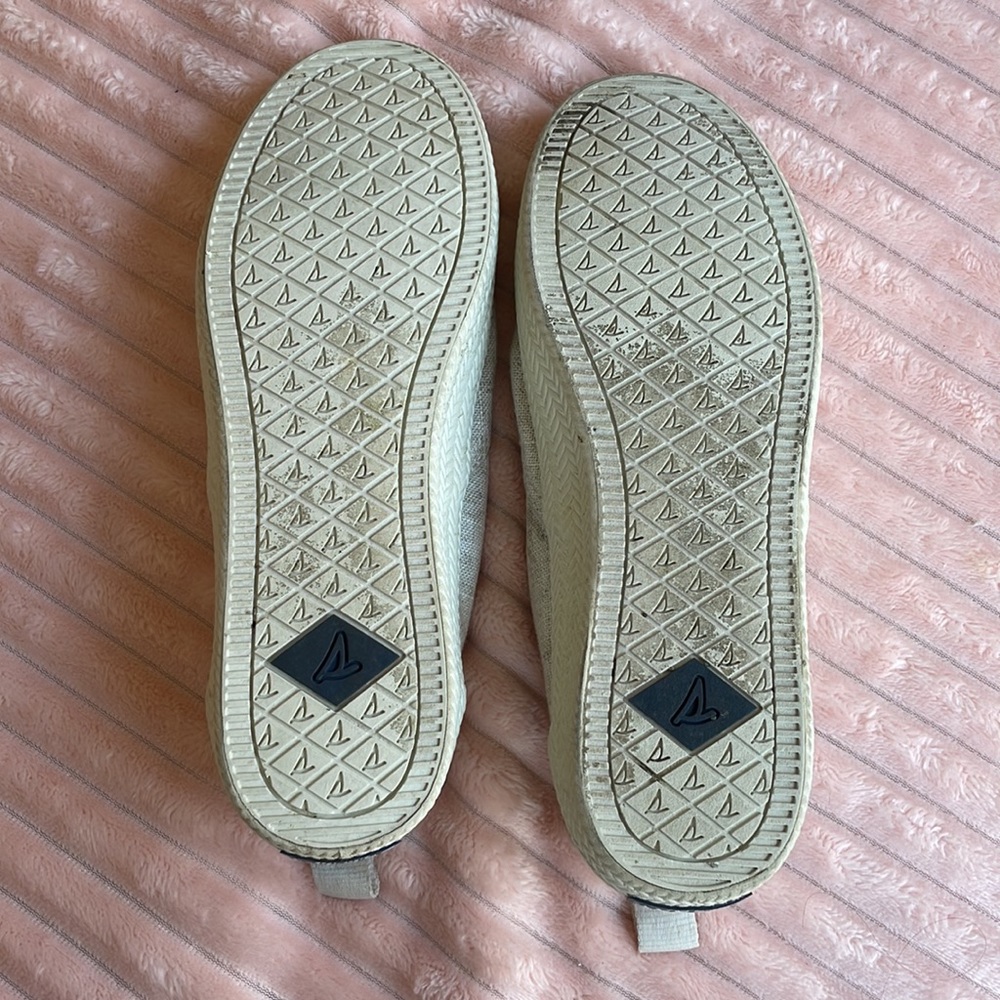 Sperry Memory Foam Off White Canvas Sneakers Size… - image 8